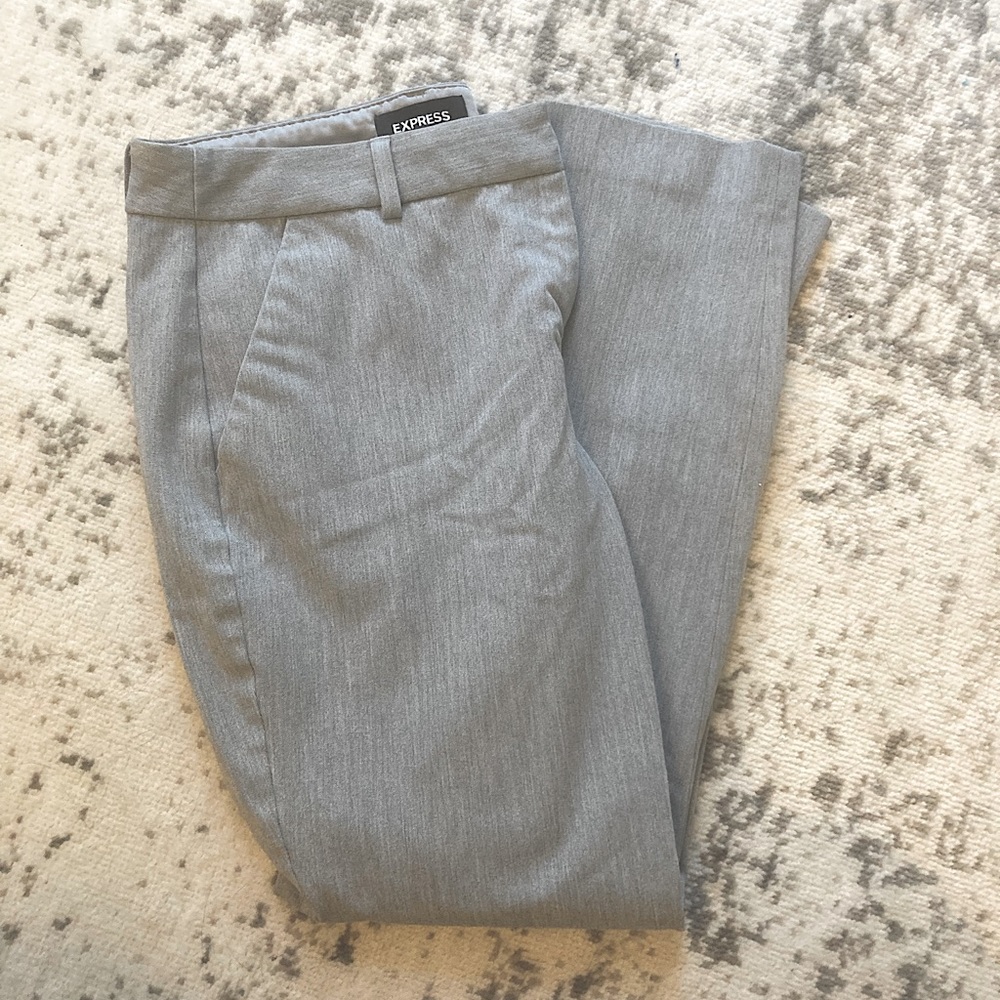 Light gray straight leg high quality work pants, size 10R